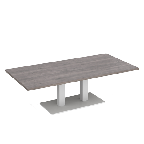 Eros Rectangular Coffee Table - 1600 - White - Grey Oak