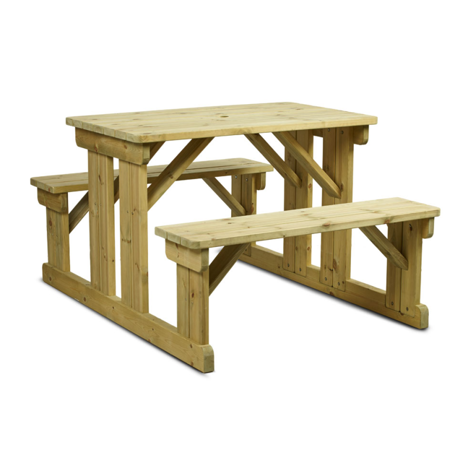 Newport Walk-In Picnic Table - 6 Seat
