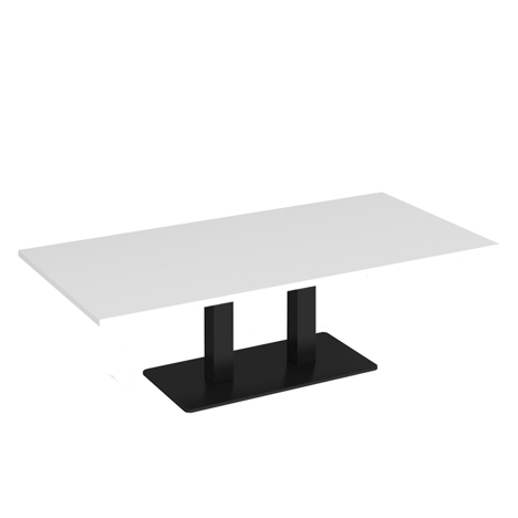 Eros Rectangular Coffee Table - 1600 - Black - White