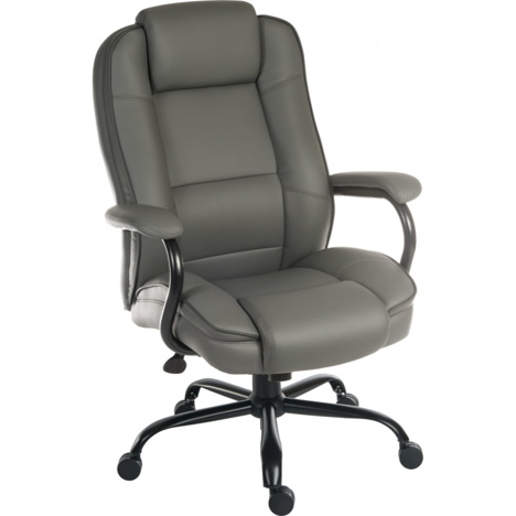 Goliath Duo Heavy Duty Executive Chair - Grey Leather