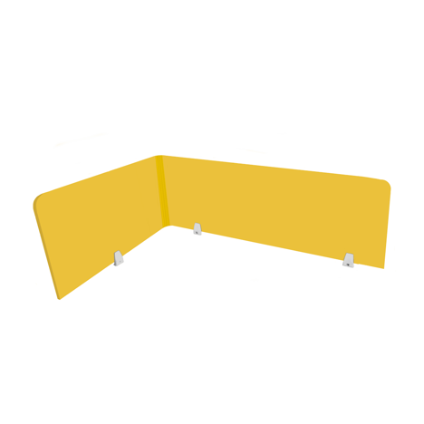 EcoFlex Desk Screen & Modesty Panels - 1400 - Yellow
