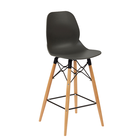 Aquilo Beech Leg Stool - Black