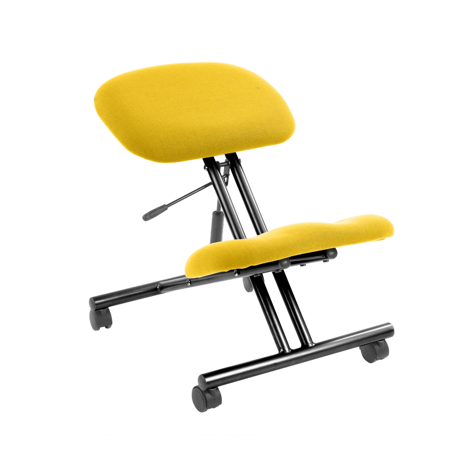 Kneeling Task Operator Stool - Black Frame - Senna Yellow