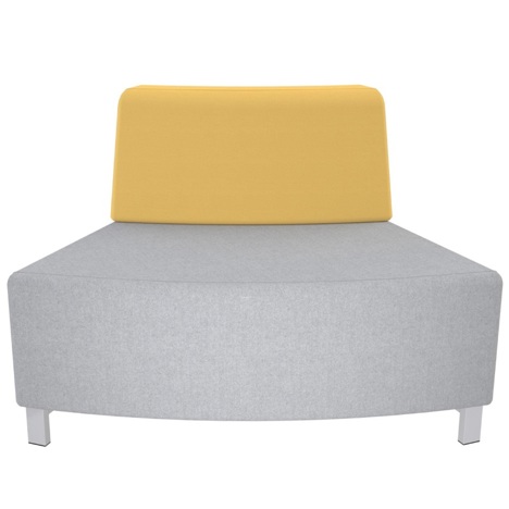 Piano - Arc (convex) Chair with Back Rest