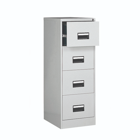 Steel Filing Cabinets - 4 Drawer - Grey