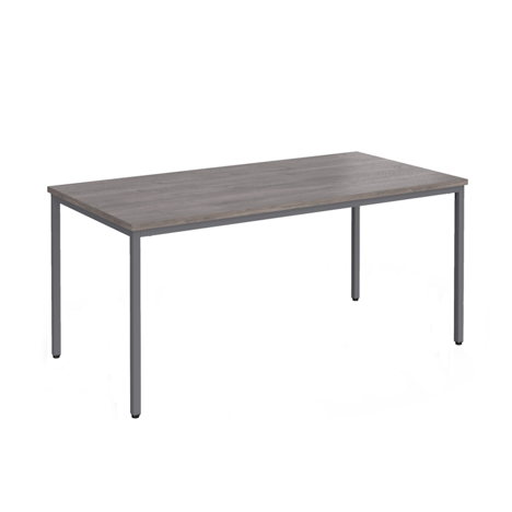 Flexi 25 Rectangular Table - 1600mm - Graphite - Grey Oak