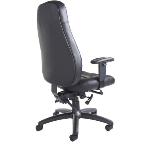 Zeus Leather Faced 24 Hour Task Chair