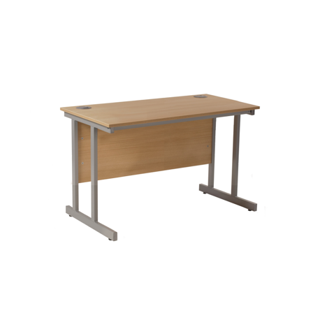 VDU Cantilever Workstation - 1200mm - 600mm Deep - Sepia Oak
