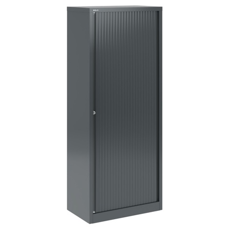 Essentials Tambour Cupboards - 1970mm - Anthracite