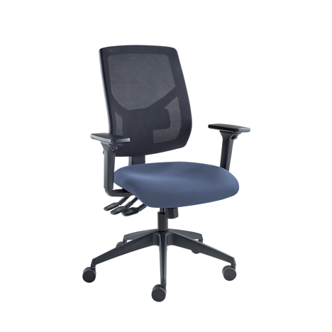 Vision High Back Mesh Chair - Adjustable Arms - Curacao