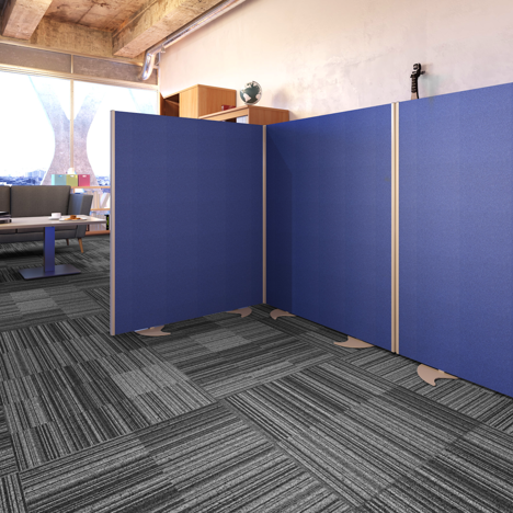 Floor Standing Fabric Screen