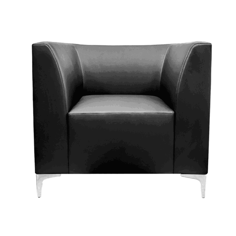 Leather Modular Reception Seating - Armchair