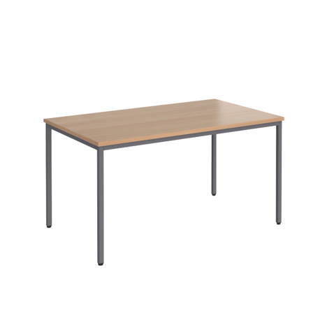 Flexi 25 Rectangular Table - 1400mm - Graphite - Beech