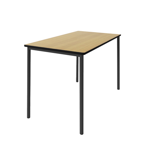 Grade Rectangle Table - Beech Top - Black Frame