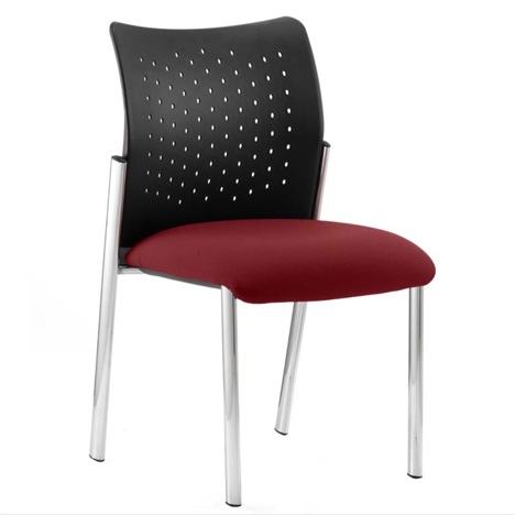 Academy Medium Back Chair - No Arms - Nylon Back - Ginseng Chilli