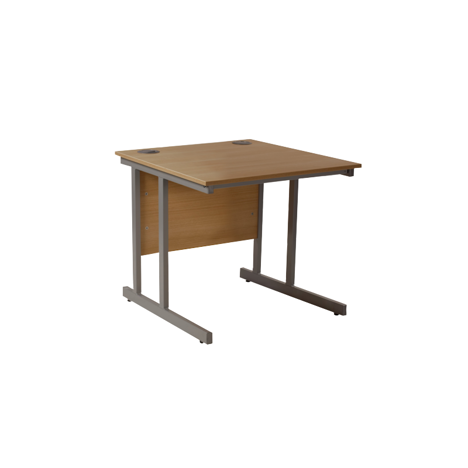 VDU Cantilever Workstation - 800mm - 800mm Deep - Beech
