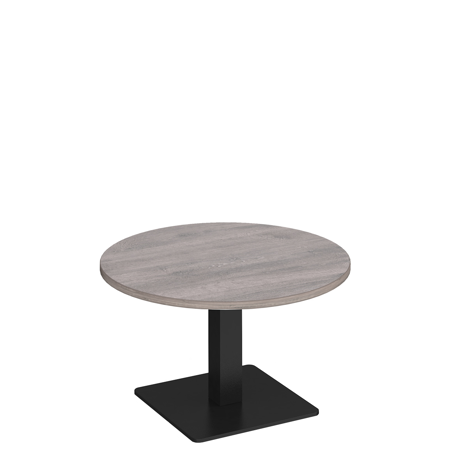 Brescia Circular Coffee Table - Black - Grey Oak