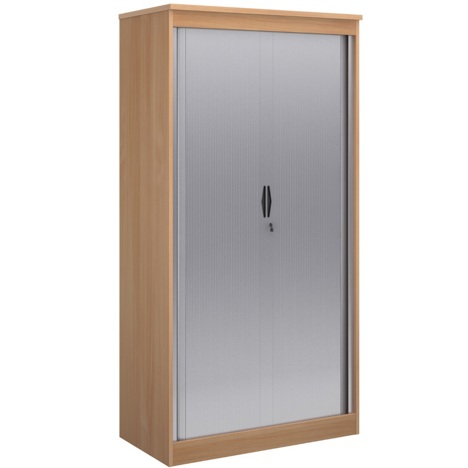 Horizontal Systems Tambour Door Cupboard 2000 - Beech