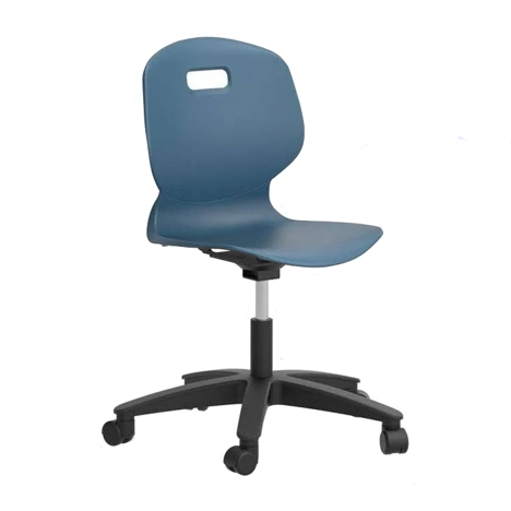 Arc Swivel Chair - Steel Blue