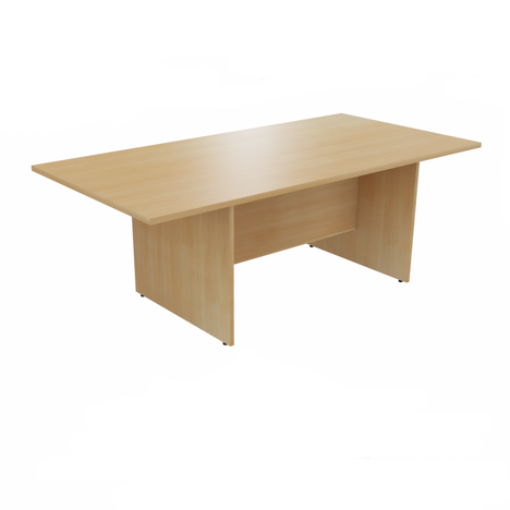 Platinum Range Conference Table - Straight Legs - Oak