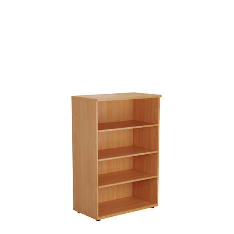Wooden Bookcases (Solid Back Panels) - WDS1245 - Beech