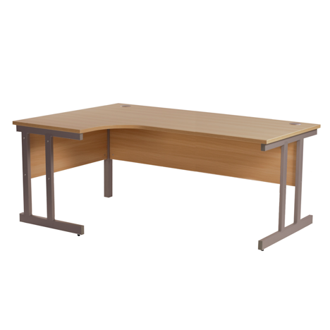 Cantilever Radial Workstation - 1800mm - Left Hand - Beech