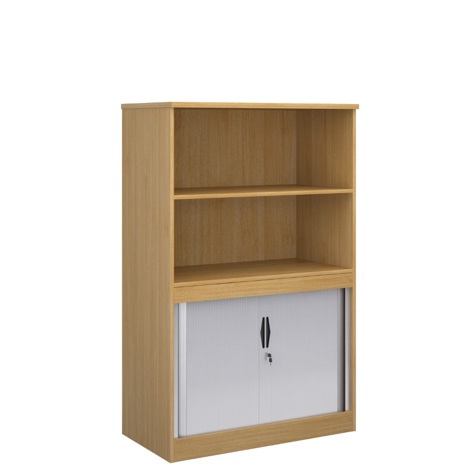 Combination Display Tambour - 1600mm - Oak