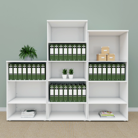 Wooden Bookcases (Solid Back Panels)