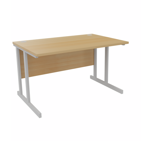 Platinum Range - VDU Workstation - 1200mm - Cantilever - Oak