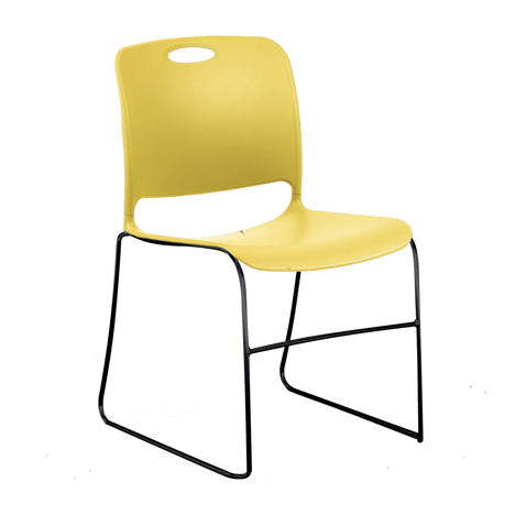 Maestro HD Stacking Chair - Espresso Metallic Frame - Rubber Ducky