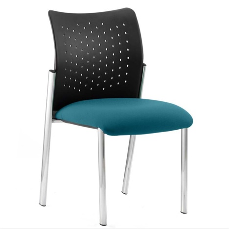 Academy Medium Back Chair - No Arms - Nylon Back - Maringa Teal