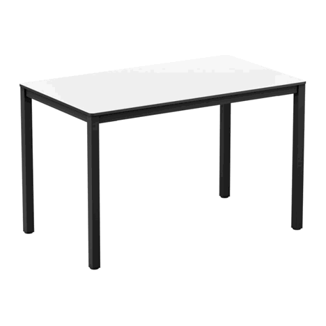 Extrema 4 Leg Dining Table - 1190 x 690 - White