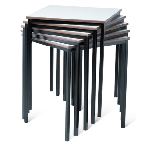 Rectangular Student Spiral Stacking Table
