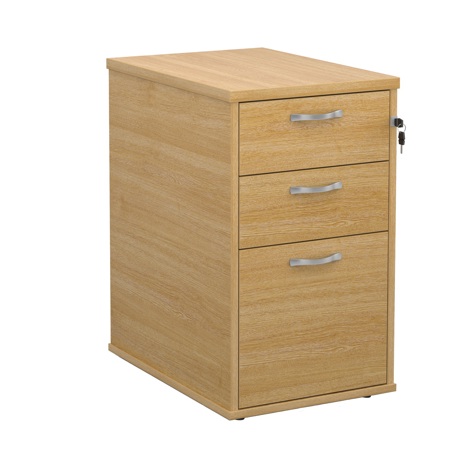 Desk High Pedestal - 600mm - Oak