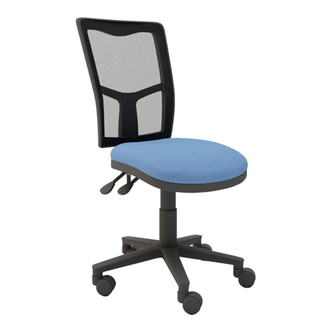 ZIMP Mesh Back Operator Chair - No Arms - Black Base