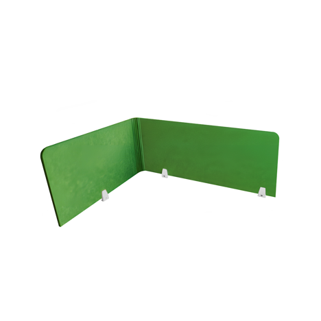 EcoFlex Desk Screen & Modesty Panels - 1200 - Green