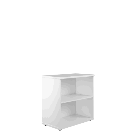 Wooden Bookcases (Solid Back Panels) - WDS845 - White