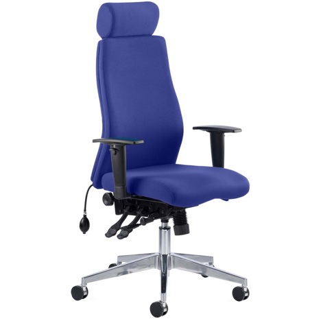 Onyx Ergonomic Operators Chair - Stevia Blue