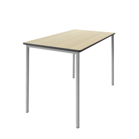 Grade Rectangle Table - Acacia Top - Grey Frame