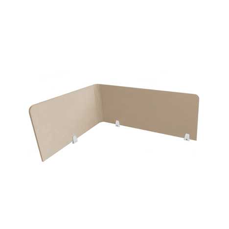 EcoFlex Desk Screen & Modesty Panels - 1200 - Wheat