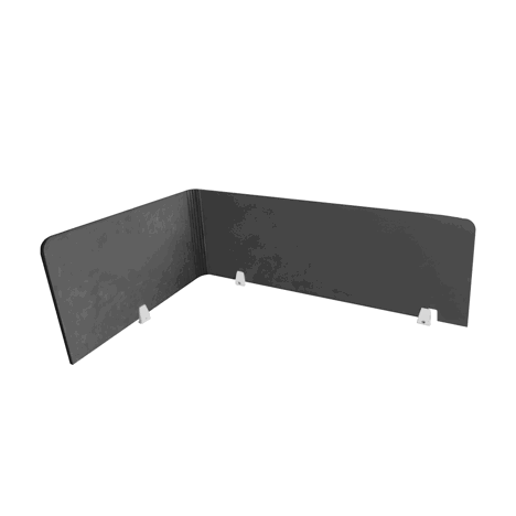 EcoFlex Desk Screen & Modesty Panels - 1400 - Slate
