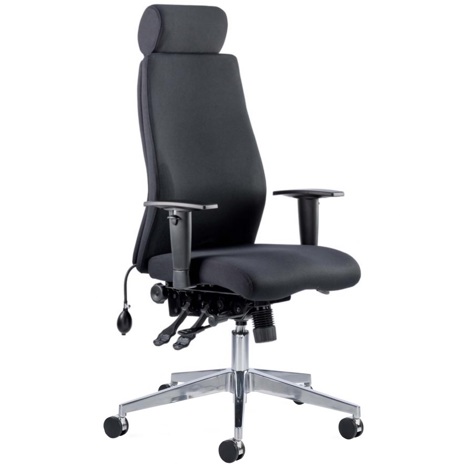 Onyx Ergonomic Operators Chair - Black