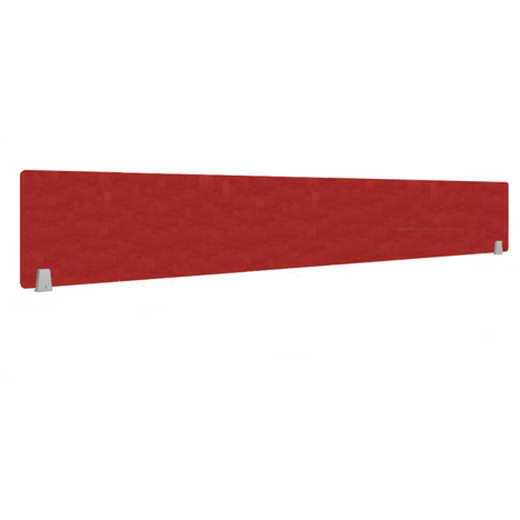 EcoEdge Desk Screen & Modesty Panels - 1800 - Red