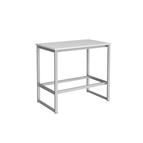Otto Poseur Benching Solution Dining Table 1200 - Silver - White