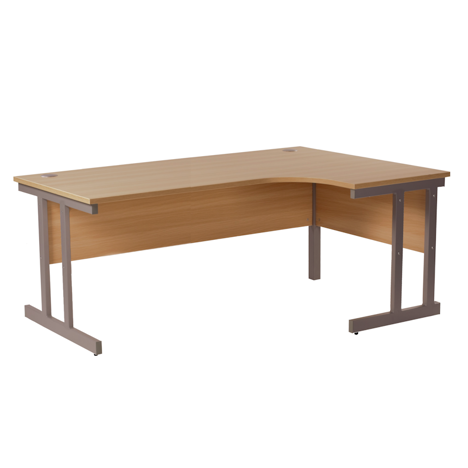 Cantilever Radial Workstation - 1800mm - Right Hand - Beech