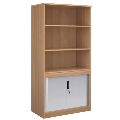 Combination Display Tambour - 2000mm - Beech