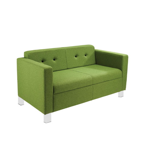 Tornado Reception Seating - Sofa 2 Seat - Metal Feet
