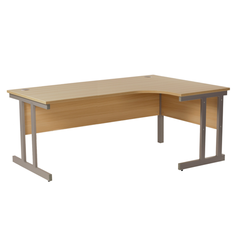 Cantilever Radial Workstation - 1800mm - Right Hand - Oak