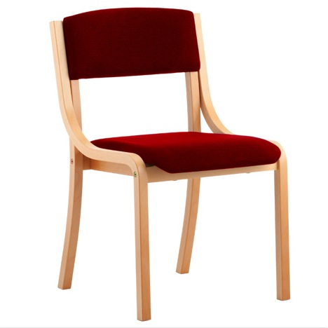 Madrid Beech Frame Meeting Chair - Without Arms - Gingeng Chilli