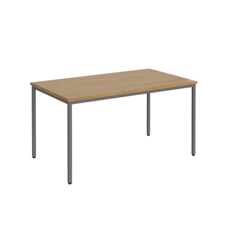 Flexi 25 Rectangular Table - 1400mm - Graphite - Oak
